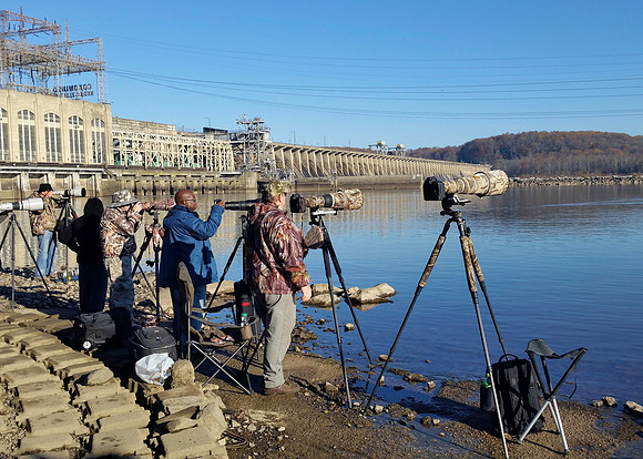 Photographers at Conowingo Dam