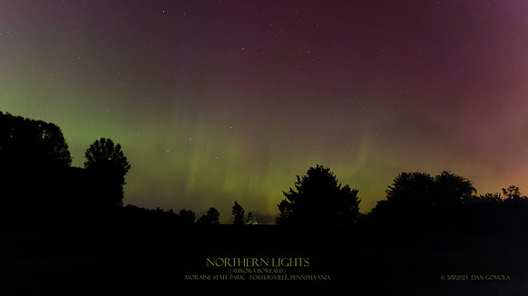 Northern Lights @ Moraine State Park