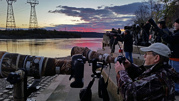 Photographers at Conowingo Dam